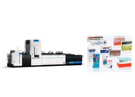 इंकजेट प्रिंटर फ़ीचर के साथ फ़ोकस मेडिसिन बॉक्स प्रिंटिंग इंस्पेक्शन मशीन